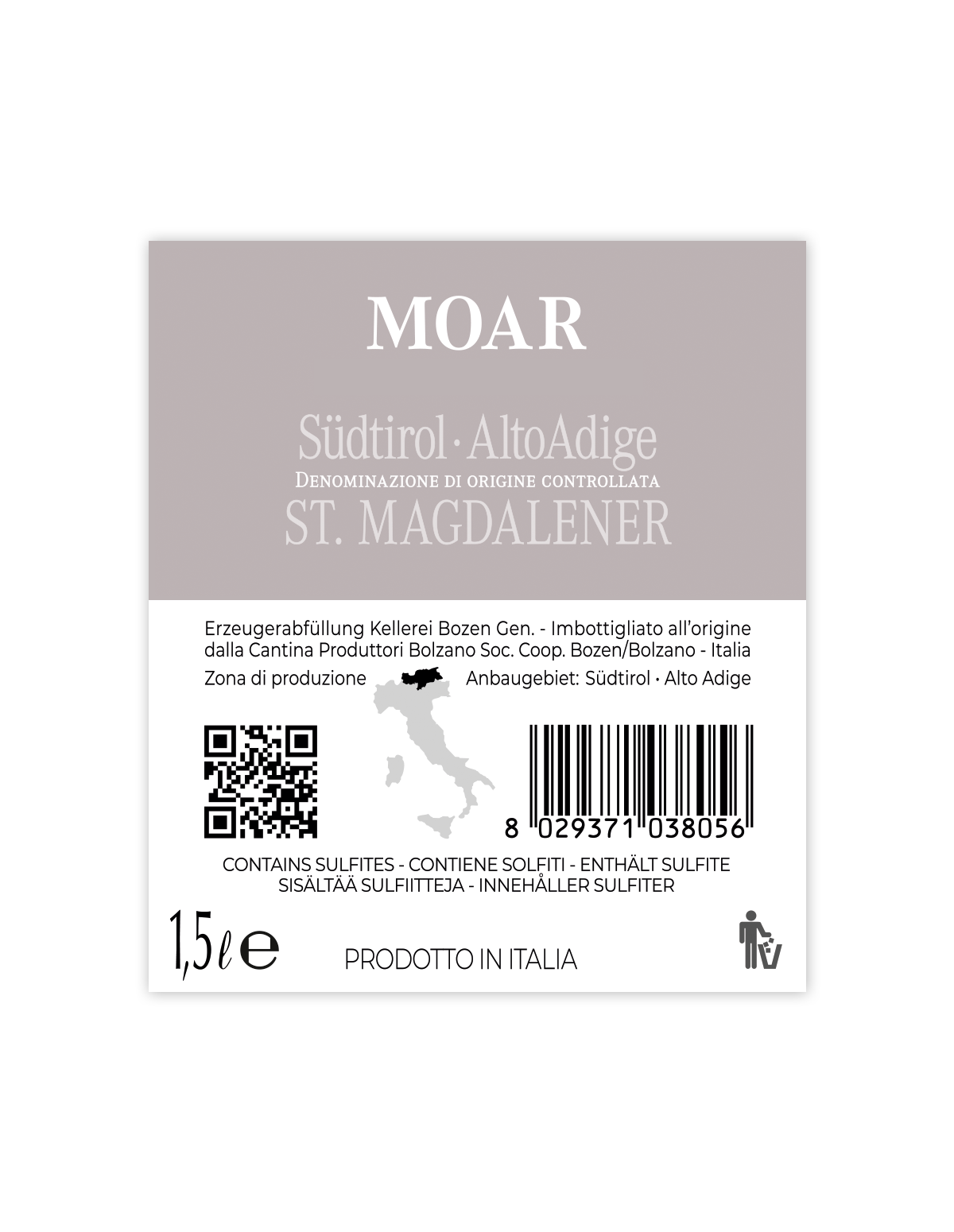 Magnum MOAR ST. MAGDALENER CLASSICO Südtirol • Alto Adige DOC 2019